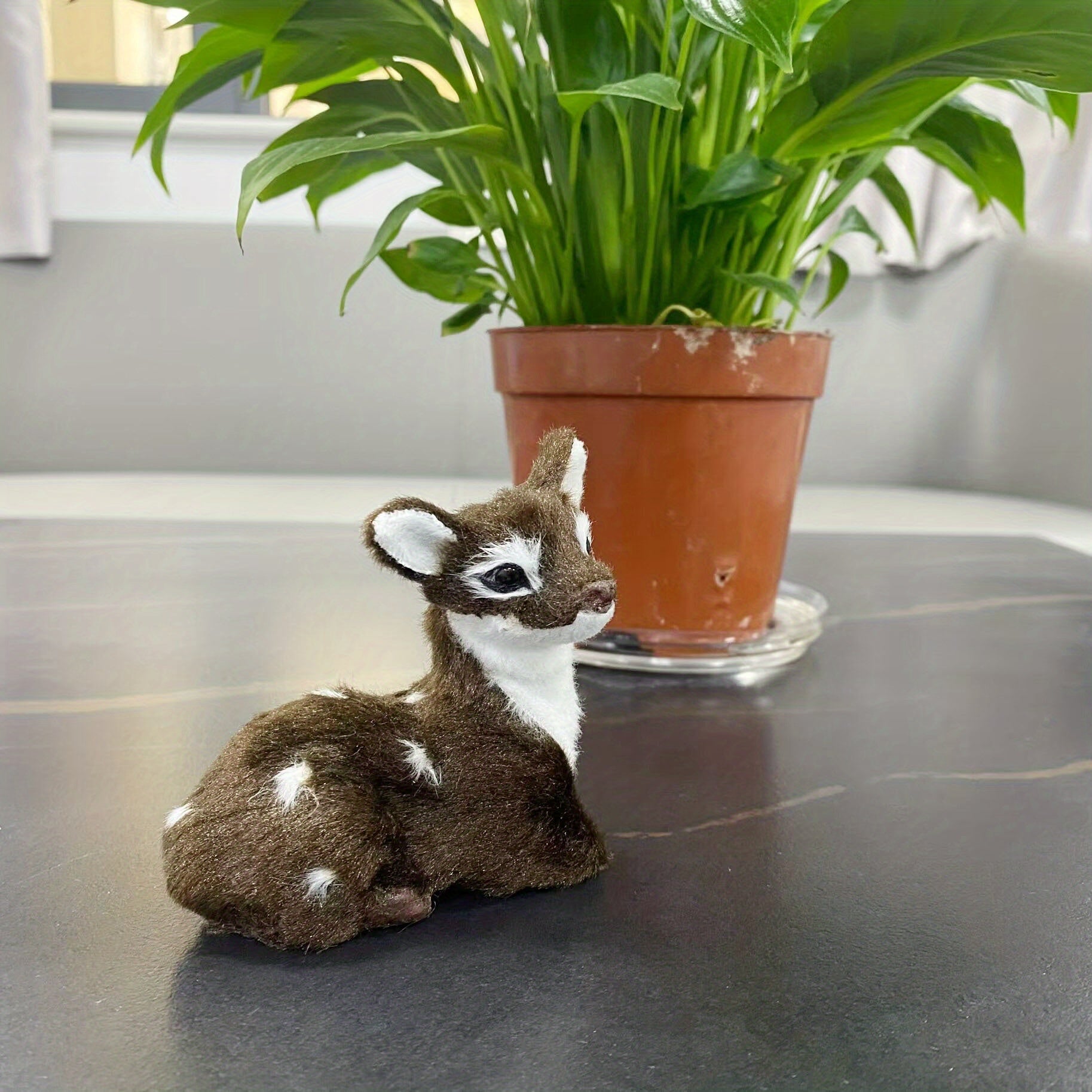 Mini Deer Decoration Simulation Animal Model Children's Toy
