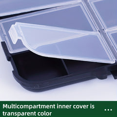 Waterproof Fishing Tackle Storage Box 9 Compartments Durable Outdoor Tool Box