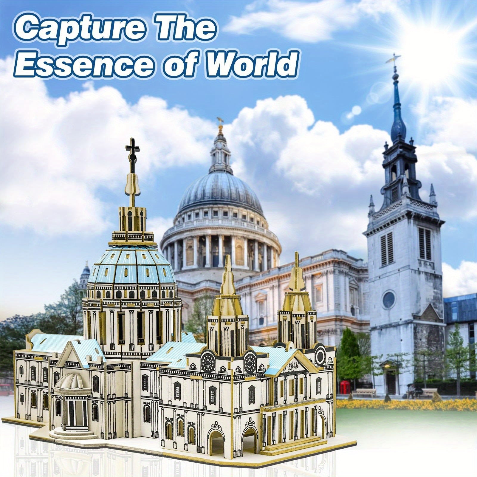 St Paul's Cathedral 3D Wooden Puzzle Historical Gothic Church Architecture