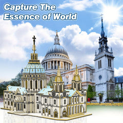 St Paul's Cathedral 3D Wooden Puzzle Historical Gothic Church Architecture