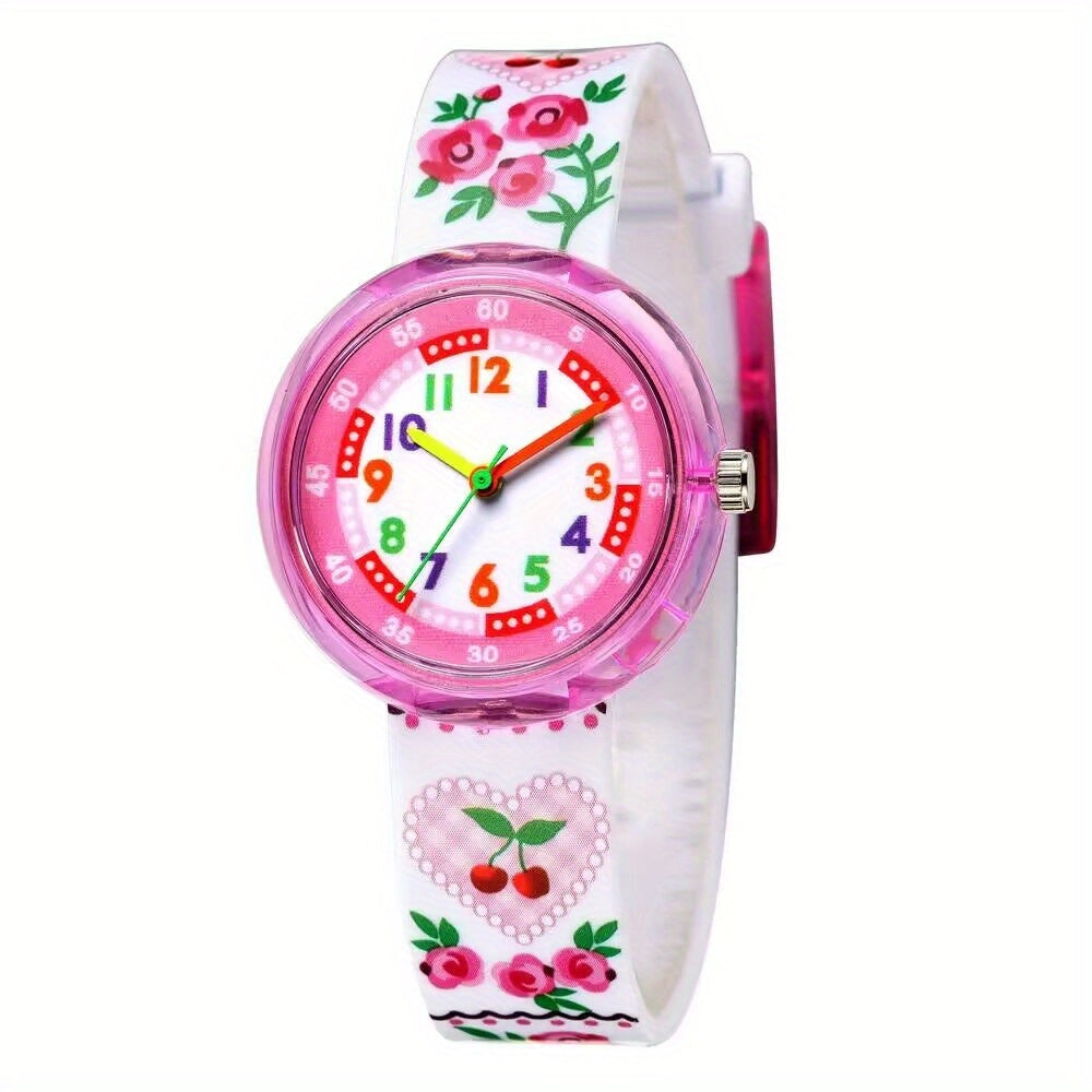 Cartoon Rainbow Little Horse Children's Watch Bee Dolphin Silicone Quartz Watch