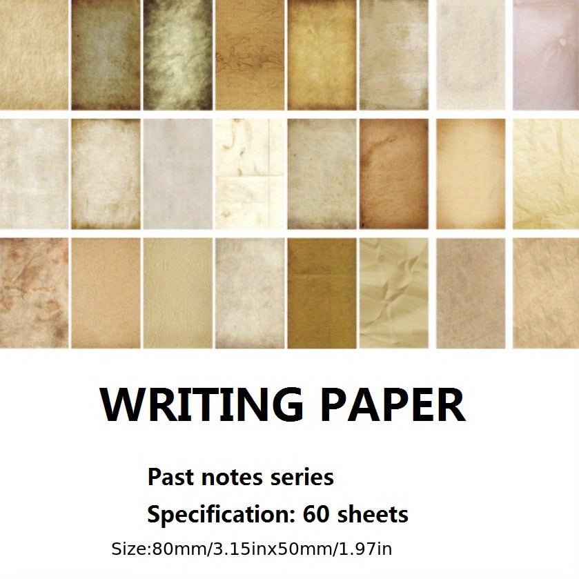 Past Notes Series Journal Diary Paper 60pcs