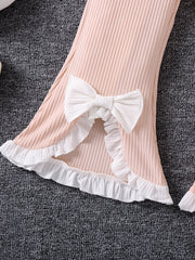 Pink Striped Sleeveless Jumpsuit for Baby Princess