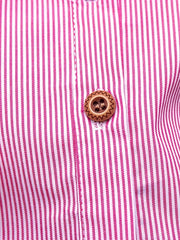 Girls Striped Preppy Shirt Button Down Bow Blouse