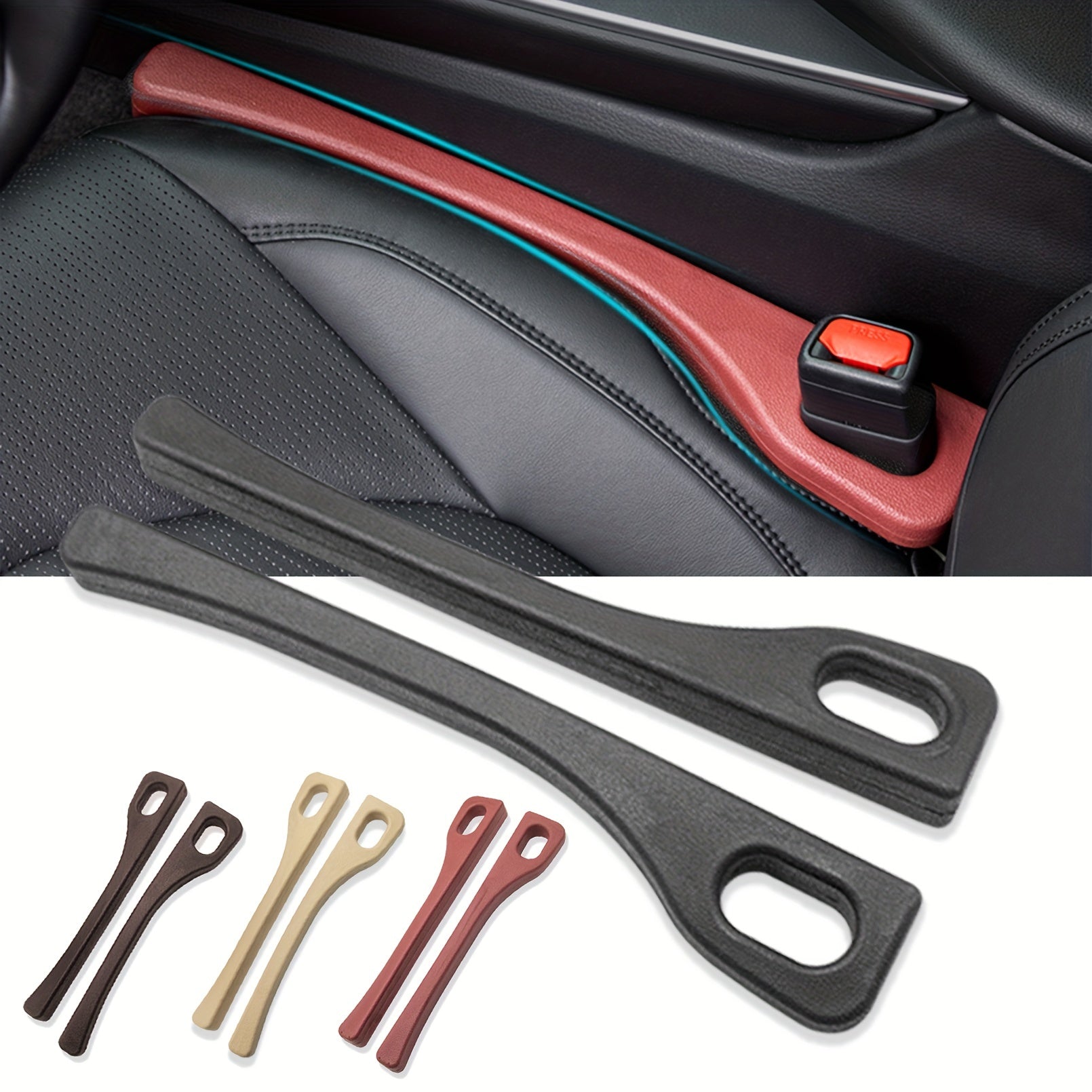 2 Piece Car Seat Gap Filler Organizer