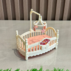 Dolls House Cradle Bed Furniture DIY Room Accessories Decoration