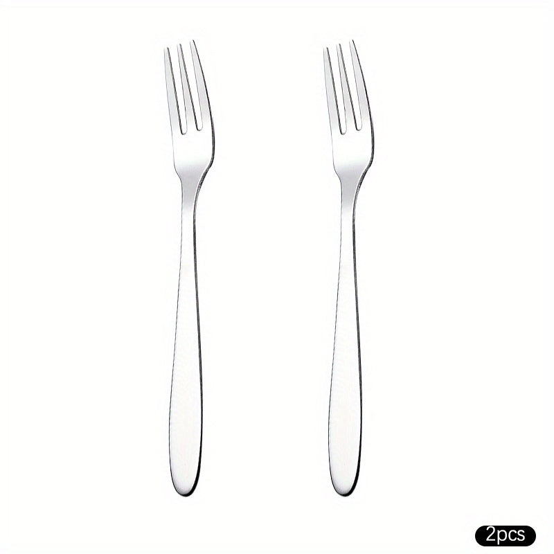 Stainless Steel Serving Fork for Fruits Salads Desserts Noodles