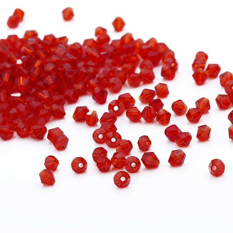 500pcs 3 4mm Glass Crystal Bicone Beads DIY Trinkets Loose Beads