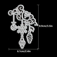 1pc Christmas Lantern Pendant Metal Cutting Dies for Scrapbook Paper Craft