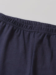 3pcs Girls Casual Waistband Pants Set for Sports Kids