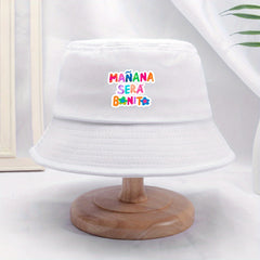 Colorful Letter Print Bucket Hat Women