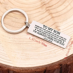 Stainless Steel Keychain Gift for Son From Mom