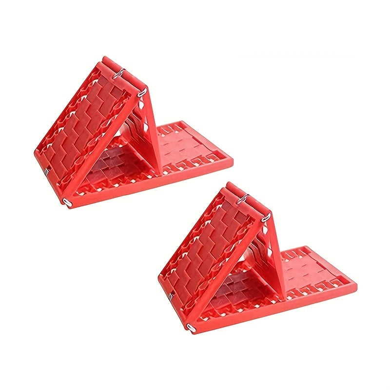 2pcs Foldable Auto Traction Mat Tire Grip Aid Car Escape Emergency Off Road
