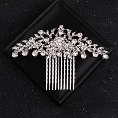 Crystal Leaf Hairpin Comb Clip Bridal Hair Accessories