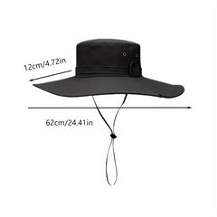 Waterproof Fishing Hat with Large Brim, Outdoor Sunscreen Cap