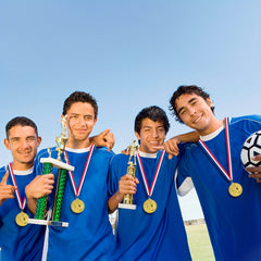 Golden Football Medal 5.08 cm for Soccer Competitions