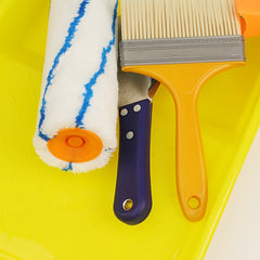 Paint Tool Set Roller Tray Stainless Steel Putty Latex Brush Coating House