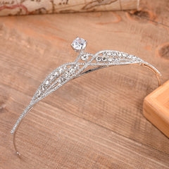 Crystal Wedding Headband Bride Tiara Crown Headwear