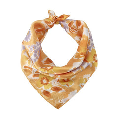 Floral Pattern Printed Vintage Scarves Small Headband Scarf Headscarf