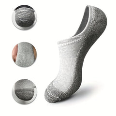 6 pairs Breathable Anti Slip Men's No Show Socks