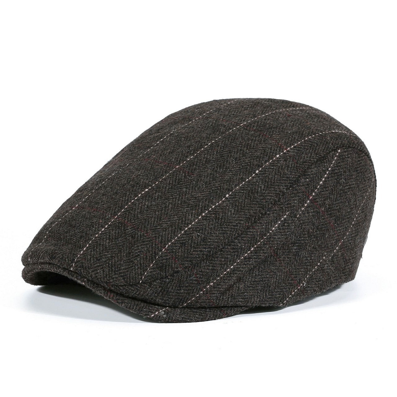 Adjustable Fleece Newsboy Cap for Men