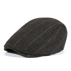 Adjustable Fleece Newsboy Cap for Men