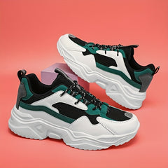 Women's Mesh Platform Sneakers Casual Lace Up Outdoor Shoes