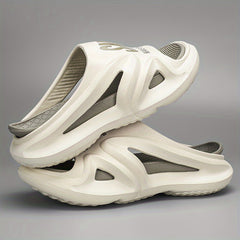 Men's Stylish Alphabet Detail Platform Slides