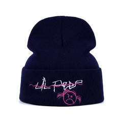 Lil Peep Embroidered Knit Hat for Men and Women