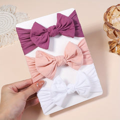 3pcs Baby Girl Bowknot Headbands Hair Accessories