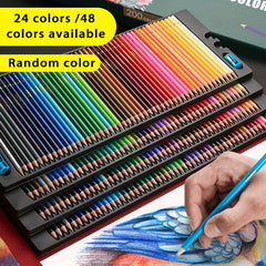 Water Soluble Pencils - 24 48 Brushes for Hand Sketching