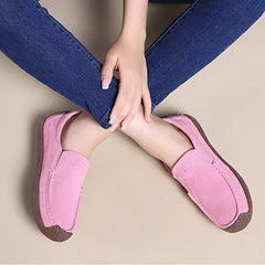 Women's Boat Shoes Round Toe Slip on Flats Lightweight Casual Walking Shoes