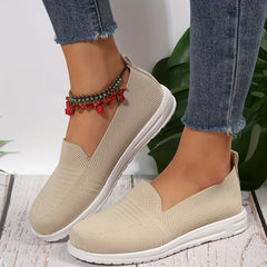 Women's Mesh Slip-on Walking Shoes Breathable Flats