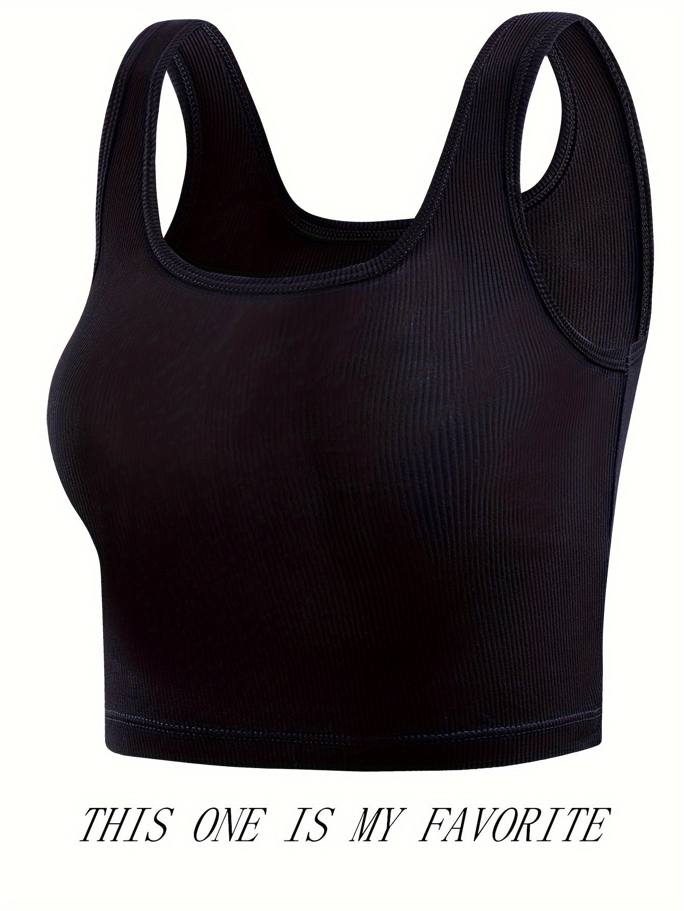 Ribbed Tank Top Slim Fit Sleeveless Lingerie