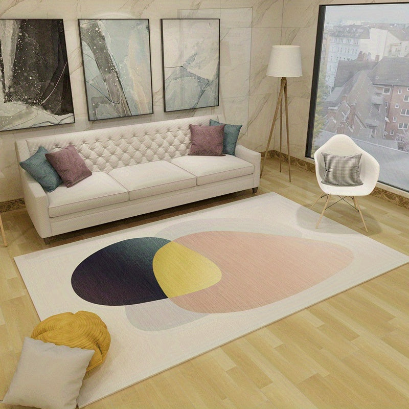 Modern Geometric Area Rug Non Shedding Floor Carpet