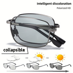 Men's Polarized Square Sunglasses for Holiday Party