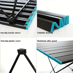 Portable Folding BBQ Table Aluminum Alloy Camping Outdoor Cooking