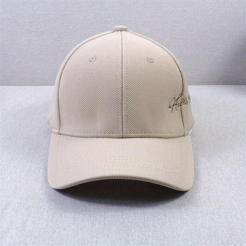 Letter Embroidery Unisex Baseball Cap Solid Hip Hop Dad Hats Casual Sun Hats