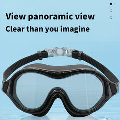 Adjustable Transparent Silicone Swimming Goggles for Men & Women