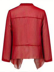 Women's Solid Open Front Cardigan 3/4 Sleeve for Spring & Summer