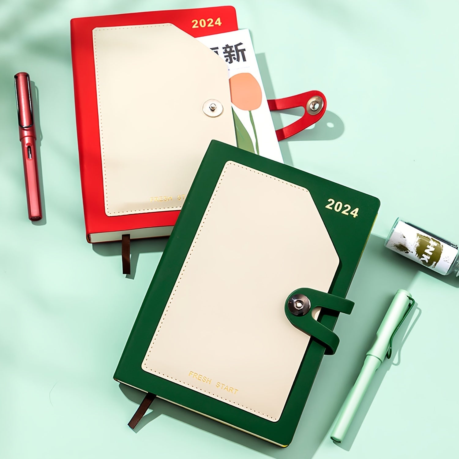 Classic Soft Cover Notebook with Pen Insert 6 Colors Selection