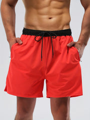 Men's Quick Dry Swim Trunks Beach Shorts With Pockets