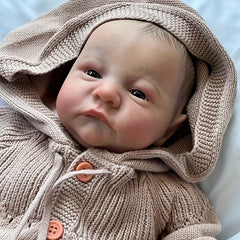 Realistic 19 Inch Reborn Baby Doll Soft Vinyl Lifelike Newborn Toy