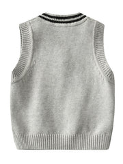 Kids Sleeveless V Neck Sweater Vest Top
