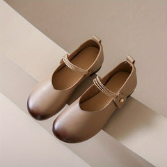 Women's Colorblock Flat Mary Janes Soft Sole Lightweight Shoes
