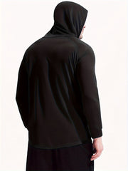 Men's Loose Sports Hoodie Fast Dry Hooded Sweater