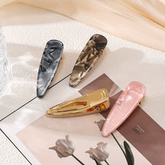 4pcs Marbling Barrettes Hair Clips Hair Claw Accessories for Girls