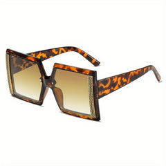 Vintage Oversized Square Sunglasses Gradient Lens UV400