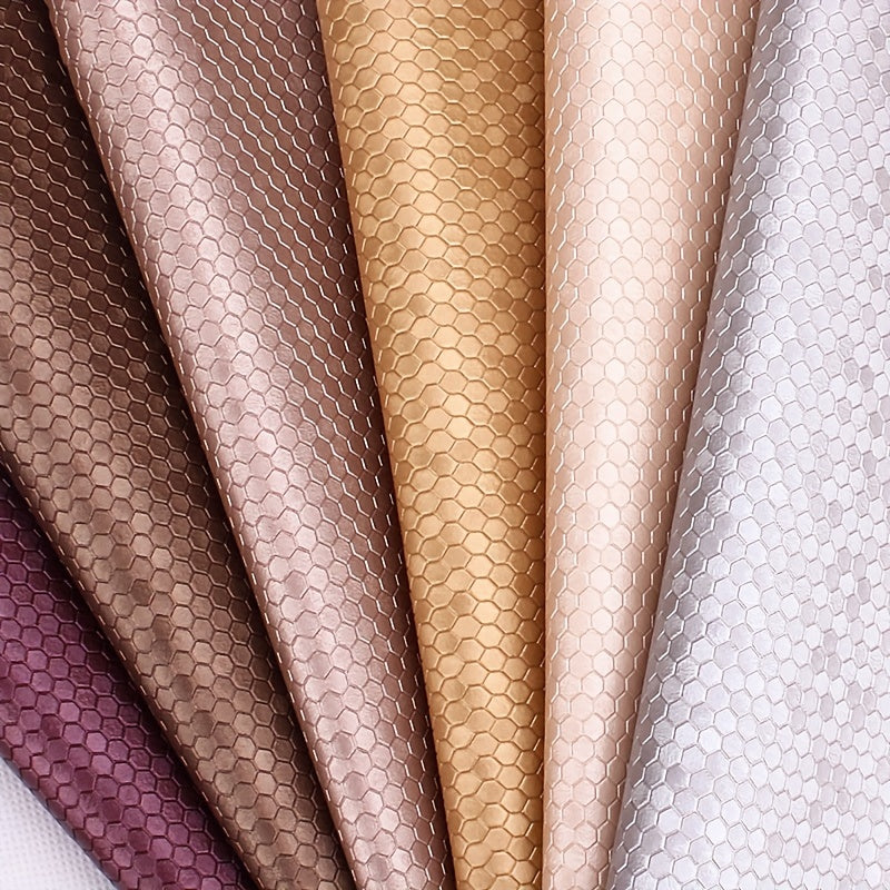 A4 PVC Honeycomb Pattern Leather Fabric