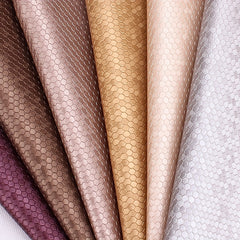 A4 PVC Honeycomb Pattern Leather Fabric
